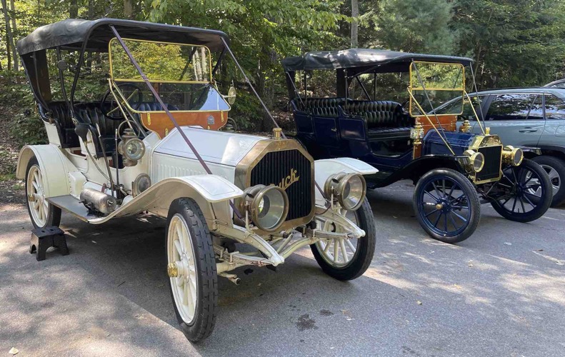 Midwest Brass and Gas of the Horseless Carriage Club of America rolled through Old Mission Point Park in Michigan